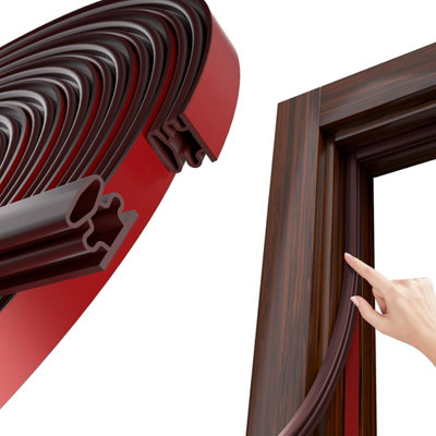 D-Profile Cold and Sound Insulating Door and Window Seal, Self-Adhesive ...