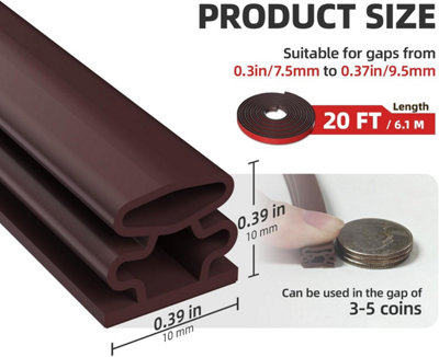 D-Profile Cold and Sound Insulating Door and Window Seal, Self-Adhesive ...