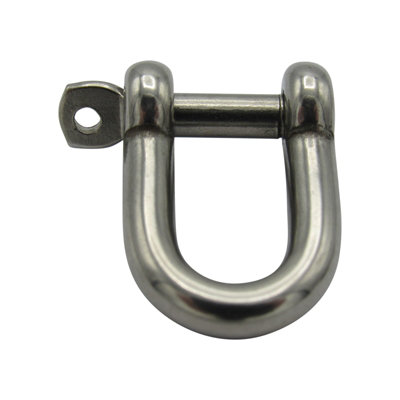 D Shackles with Captive Pin 8MM X2 (316 Stainless Steel Marine Rigging Dee)
