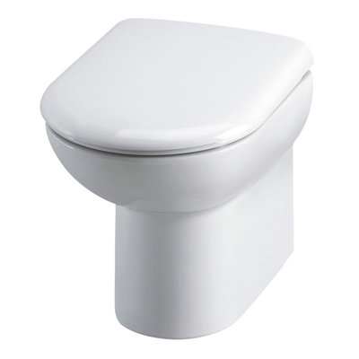 D-Shape Back To Wall Toilet Pan   - 400mm x 375mm x 535mm