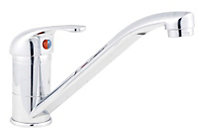 D-Type Lever Handle Kitchen Mixer Tap With Swivel Spout - Chrome - Balterley