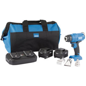 D20 20V Heat Gun Kit +2 x 3Ah Batteries, Twin Charger and Bag 99738
