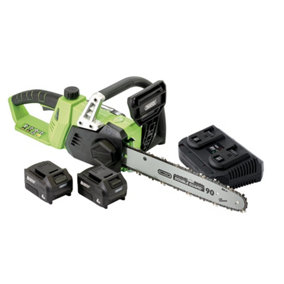 D20 40V Chainsaw with 2 x Batteries and Twin Charger (30903)