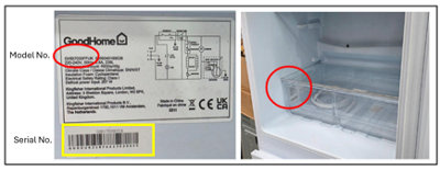 GoodHome label customers should look for. Refer to table for affected product codes.