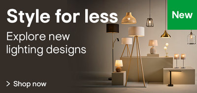 Find your style for less with our new lighting. Explore new designs from traditional to glam, natural to industrial. Shop now.