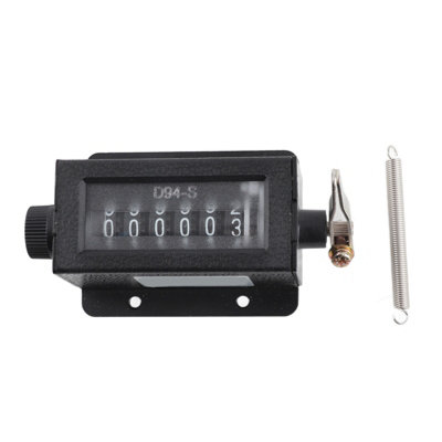 D94-S 6-Digit Resettable Mechanical Counter,Counts from 0 to 999999