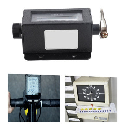 D94-S 6-Digit Resettable Mechanical Counter,Counts from 0 to 999999