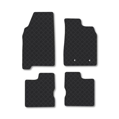 ELMASLINE 3D rubber mats set for Dacia Duster 1. gen. 2010-2017 | 4x2 | Extra high 5cm edge | Floor mats accessories