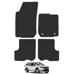 Dacia Logan 2012-Onwards Car Floor Mats Carpet Tailored Fit Set Anti-Slip