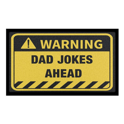 Dad Jokes Ahead Indoor & Outdoor Doormat - 70x40cm
