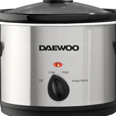 Daewoo 3.5 Litre Slow Cooker 210W Efficient Dishwasher Safe SDA1364GE