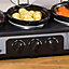 Daewoo 1.5L Triple Non-Stick Slow Cooker, 3 Individual Pots, 300W - Grey