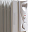 Daewoo 11-Fin Oil Filled Radiator 2500W With Thermostat For Large Rooms White