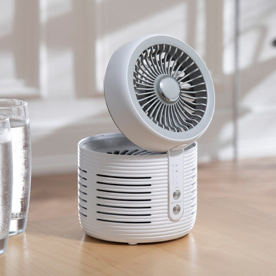 Daewoo 2 in 1 Air Purifier With HEPA Filter and 3 Speed Fan Allergy Hay  Fever Relief COL1573GE