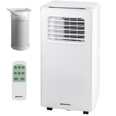 Daewoo 2-in-1  Winter Laundry Large  Dehumidifier & Summer 7000 BTU Air Conditioner with Remote Control White