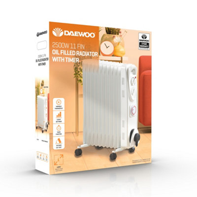 Promo Delonghi radiateur à inertie fluide blanc 1000w chez Screwfix