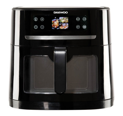 Daewoo Actuate AI Smart Air Fryer 8 Litre One Touch Cook LCD Display for 12 Presets & in-Camera Food ID