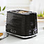 Daewoo Argyle SDA1774GE Argyle Black 2 Slice Toaster