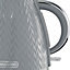 Daewoo Argyle SDA1820GE Argyle Grey Jug Kettle 1.7 Litre Rapid Boil