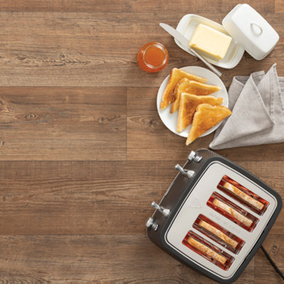 Daewoo Cascade 2-Slice Textured Matte Toaster - Defrost & Reheat ...