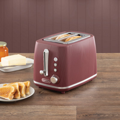 Daewoo Cascade 2-Slice Textured Matte Toaster - Defrost & Reheat ...