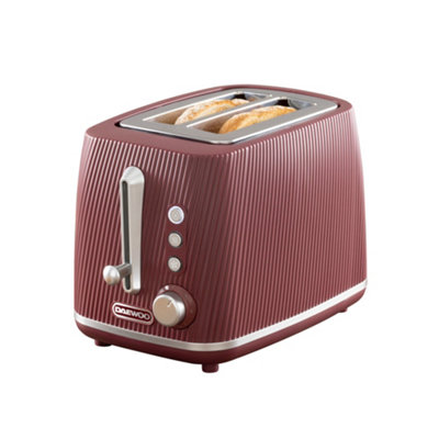Daewoo Cascade 2-Slice Textured Matte Toaster - Defrost & Reheat ...