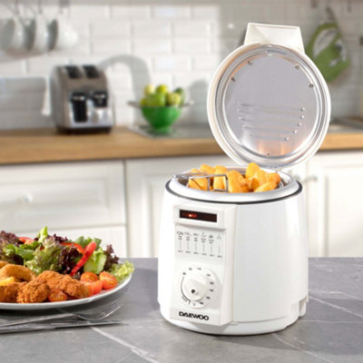 Daewoo Compact Deep Fat Fryer 1 Litre with Odour Filter