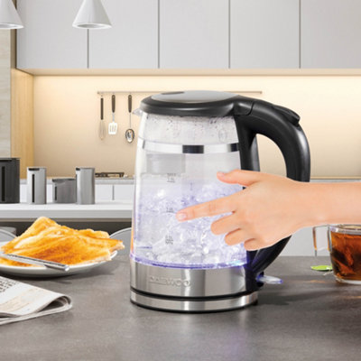 Transparent Quick-Boil Glass Kettle with 7 Liter Capacity