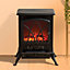 Daewoo Electric Stove Style Fireplace 2000W Variable Thermostat Black