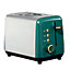 Daewoo Emerald Toaster 2 Slice Green Gold SDA2287GE