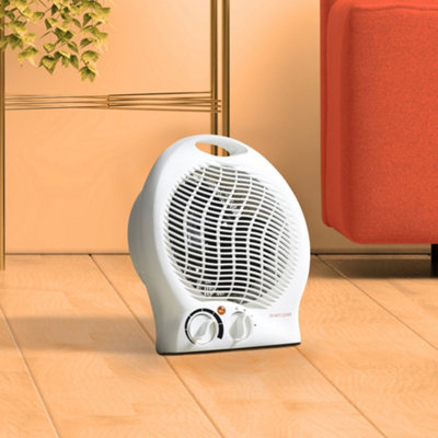 Daewoo Fan Heater Portable Free Standing 2000W Dial Thermostat White | DIY  at Bu0026Q