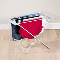 Daewoo Heated Airer Foldable 120W 10KG Load Energy Efficient Drying Rack