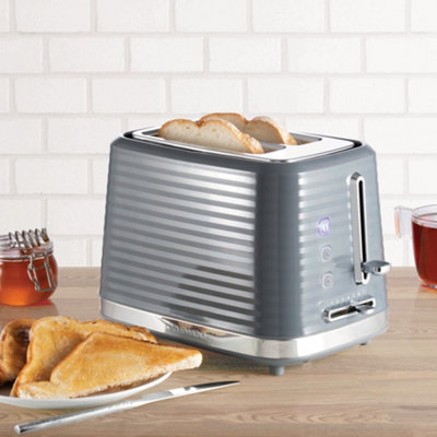 Daewoo Hive SDA1974GE 2 Slice Toaster High Lift Grey