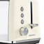 Daewoo Kensington SDA1582GE Cream 2 Slice Toaster With Reheat Function