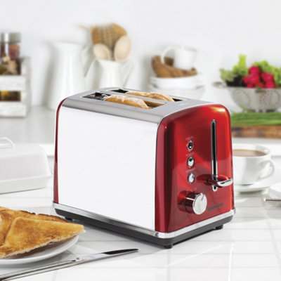 Ariete 0149B Moderna 2 Slice Toaster, Defrost, Heating & Cooking Function,  White