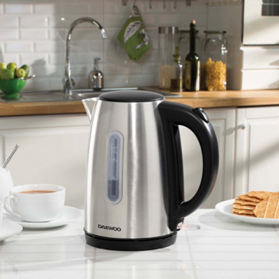 Daewoo Kensington SDA2080GE Brushed Stainless Steel Jug Kettle Cordless