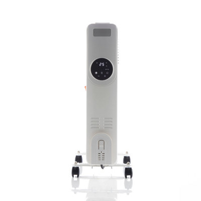 Daewoo Oil Filled Radiator 11 Fin 2500W Portable Heater LCD Digital Thermostat With Remote White Price Comparisons | Compare The Build