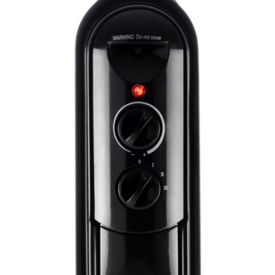 Daewoo Oil Filled Radiator 7 Fin 1500W Dial Control Portable Black  HEA1816GE | DIY at Bu0026Q