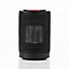 Daewoo PTC Fan Heater 1200W With Digital Display Oscillation LED Timer Black HEA1814GE