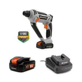 Daewoo Rotary SDS Hammer Drill U-FORCE 18V Cordless Electric 5YR Warranty (With Battery & Charger)