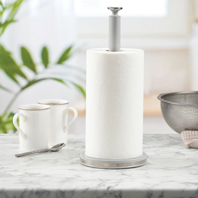 Daewoo Sienna Paper Towel Holder Freestanding Roll Dispenser Grey