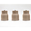 Daewoo Sienna Storage Containers Set of 3 Coffee Tea Sugar Taupe