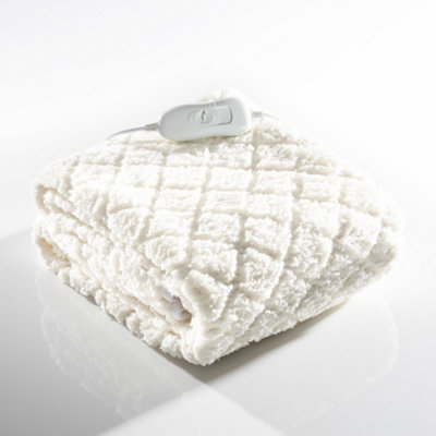 Daewoo Single Heated Electric Blanket Fleece With Skirt 153 x 91cm