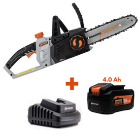 Daewoo U-FORCE Series 18V Cordless Chainsaw 10 Inch (25 cm) + 4.0Ah Battery + Charger