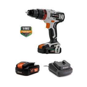 Daewoo U-FORCE Series 18V Cordless Electric Hammer Drill 5YR Warranty (Includes 2000mAh Battery & Charger)