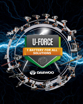 Daewoo U-FORCE Series 18V Cordless Electric Orbital Sander (BODY ONLY) 5YR Warranty