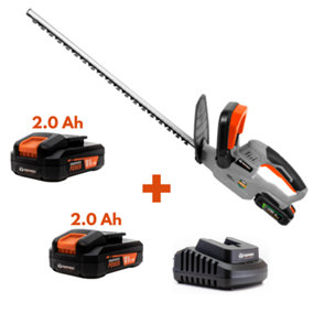 Daewoo U-FORCE Series 18V Cordless Hedge Trimmer + 2 x 2.0Ah Battery + Charger
