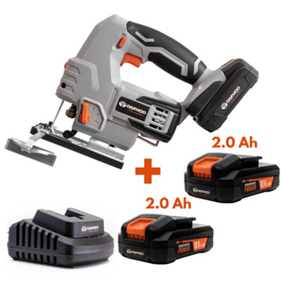 Daewoo U-FORCE Series 18V Cordless Jigsaw + 2 x 2.0Ah Battery + Charger