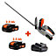 Daewoo U-FORCE Series Cordless Hedge Trimmer + 2 x 2.0Ah Battery + Charger