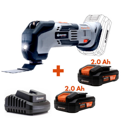 Daewoo U-FORCE Series Cordless Multi Tool + 2 x 2.0Ah Battery +